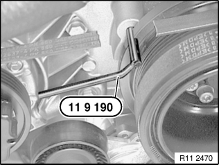 宝马E66拆卸和安装 / 更换左侧进气和排气调整装置 (N62/N62TU)-图片3