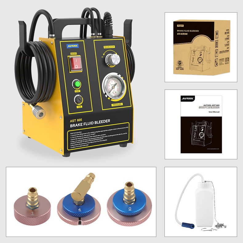 AST605汽车刹车油更换机脉冲式调节制动液排空换油工具汽修汽保更换设备
