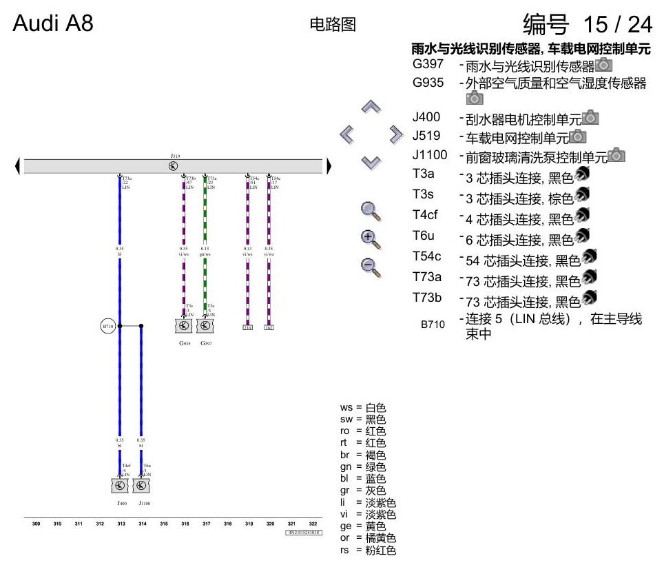 奥迪A8 D5 电路图 数据总线联网 电路图