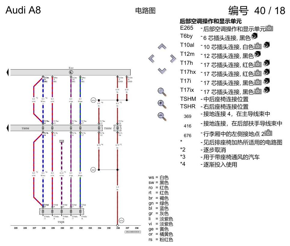 奥迪A8 D5 电路图 空调器 , (9AU),(KK2) 电路图