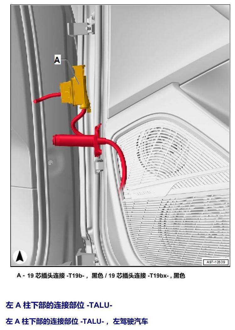 奥迪Q5L 安装位置 连接部位 电路图