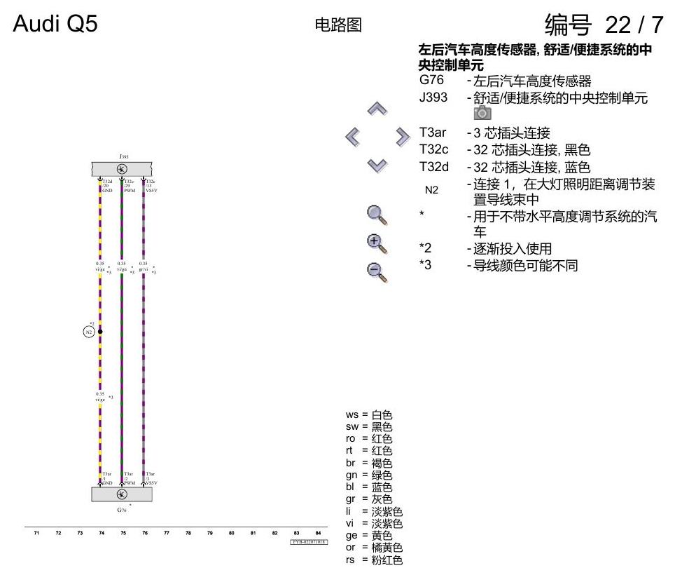 奥迪Q5L 电路图 LED 大灯 , (8G0),(8G1) 电路图
