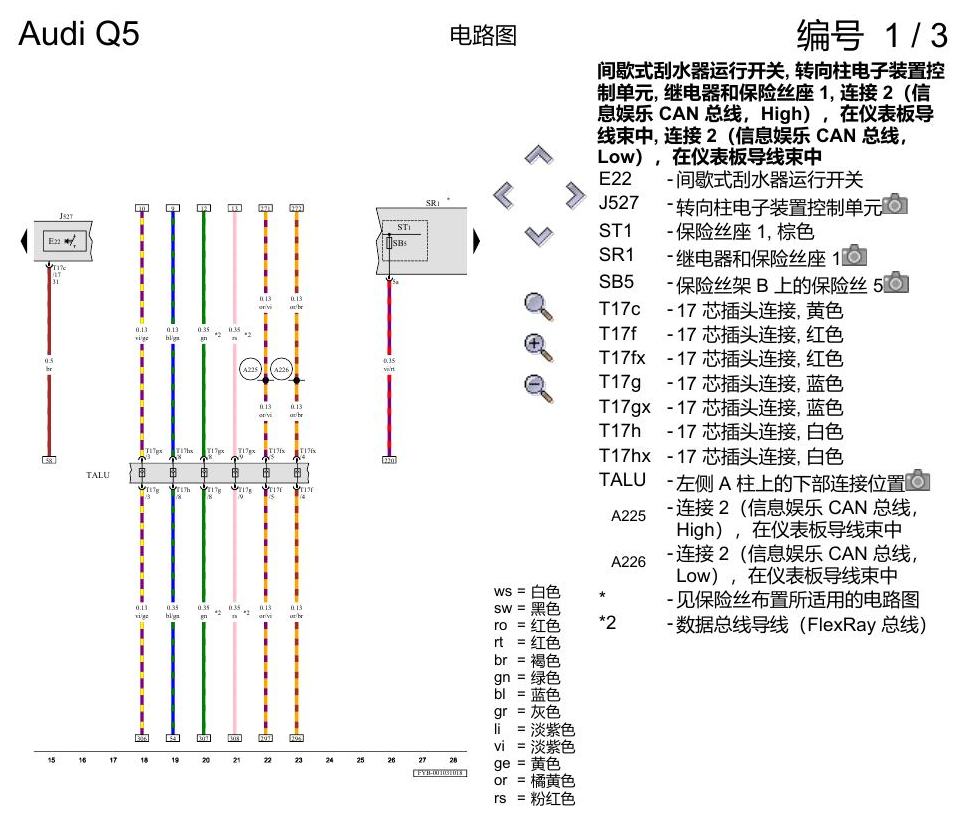 奥迪Q5L 电路图 基本装备 电路图