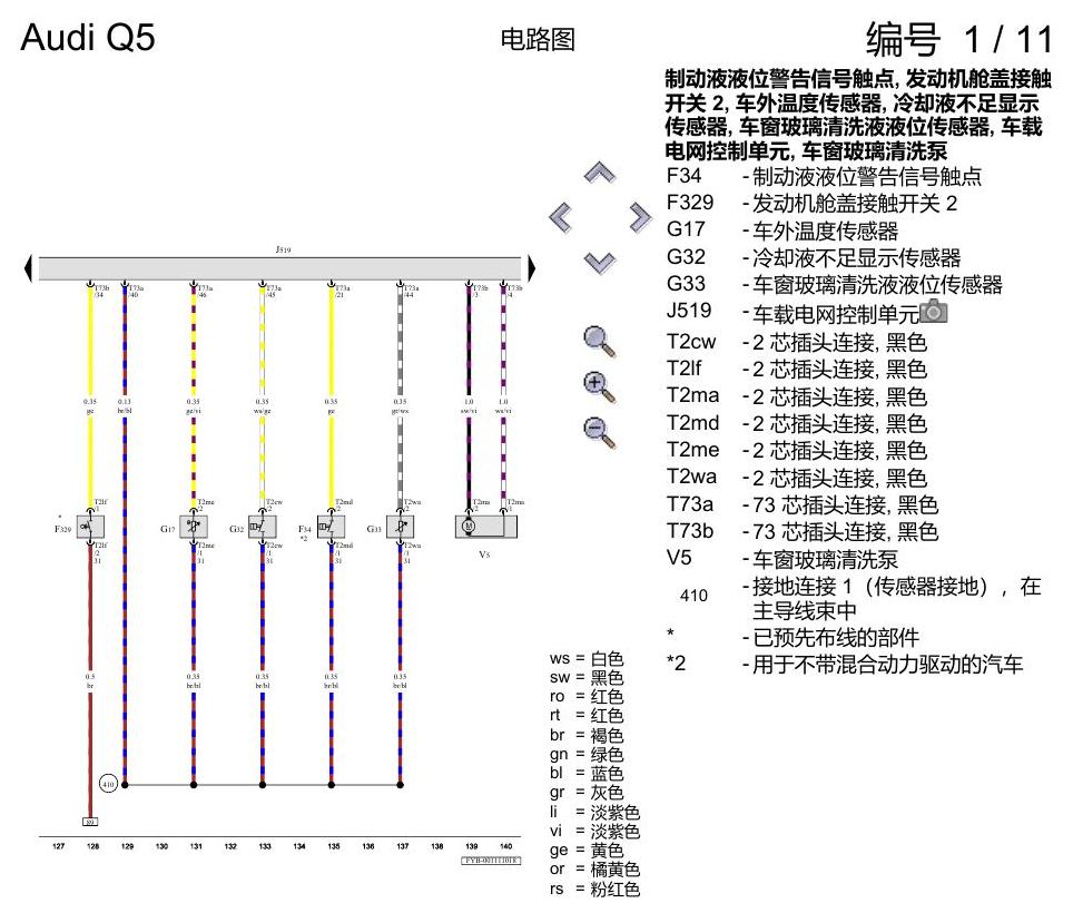 奥迪Q5L 电路图 基本装备 电路图