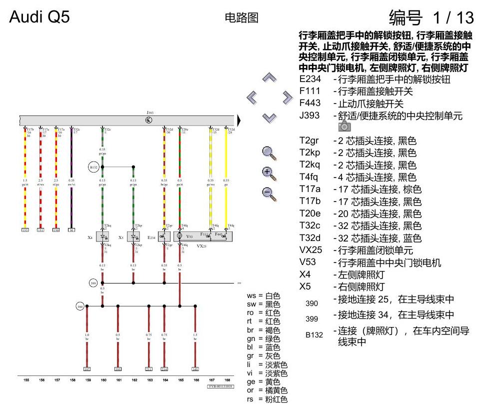 奥迪Q5L 电路图 基本装备 电路图
