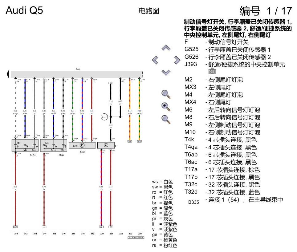 奥迪Q5L 电路图 基本装备 电路图