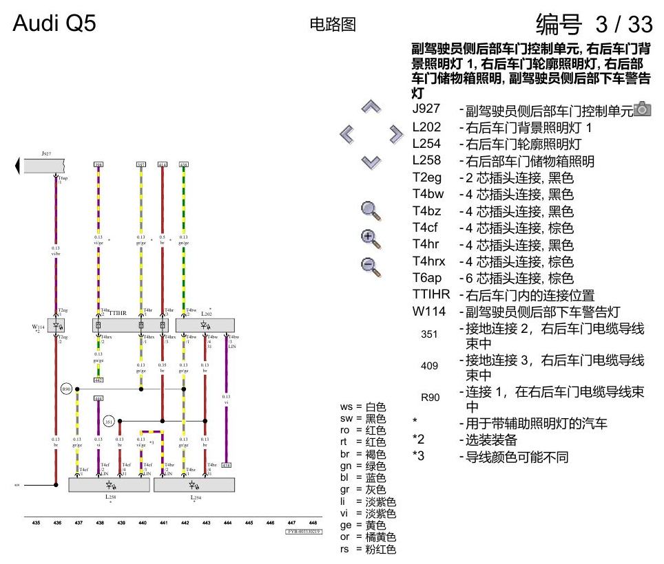 奥迪Q5L 电路图 舒适便捷系统 , (L0L) 电路图