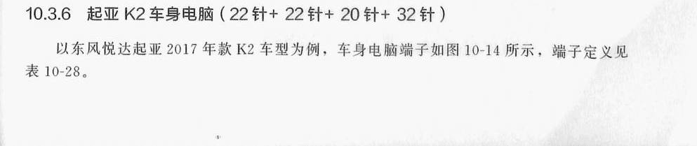 起亚K2 车身电脑(22针+22针+20针+32针)端子