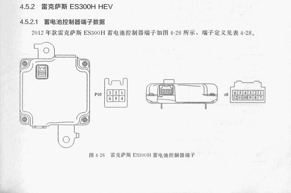 雷克萨斯 ES300H HEV端子