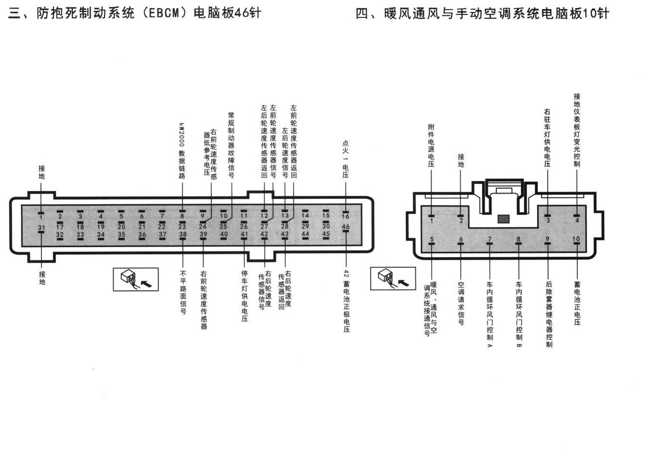 雪佛兰乐聘车系暖风通风与手动空调系统电脑板10针端子