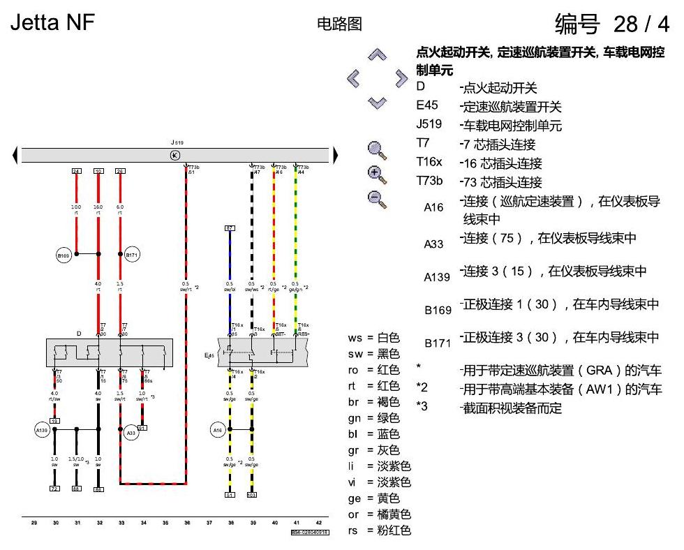 一汽大众17捷达1.5 1.5 升汽油发动机 , DCFA 电路图