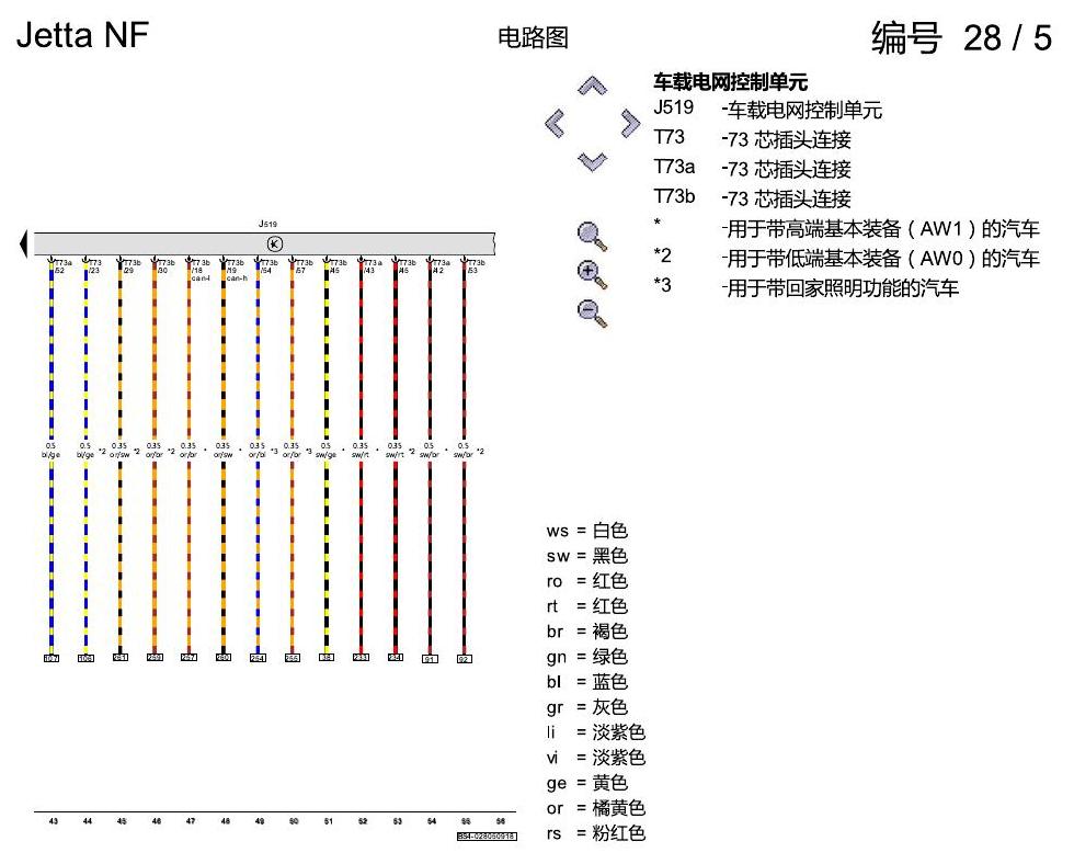 一汽大众17捷达1.5 1.5 升汽油发动机 , DCFA 电路图