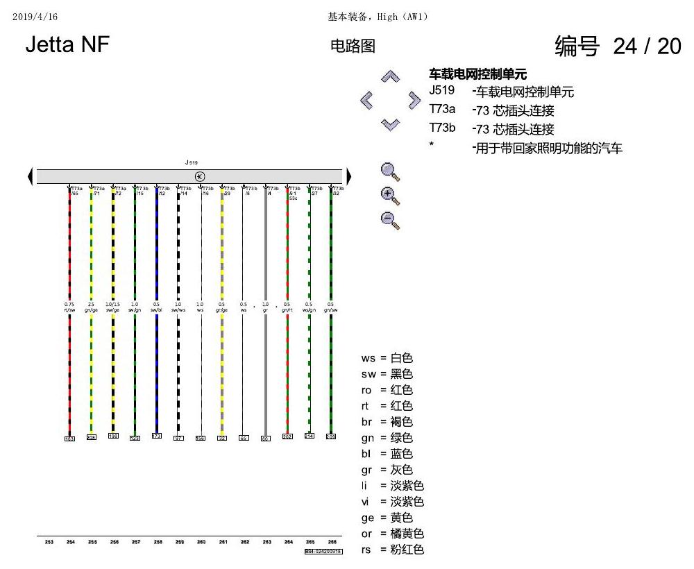 一汽大众17捷达1.5 基本装备,High( 电路图