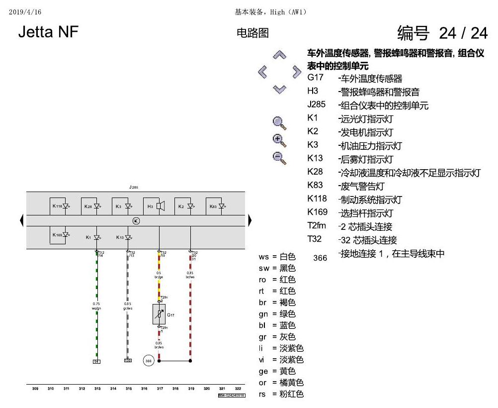 一汽大众17捷达1.5 基本装备,High( 电路图