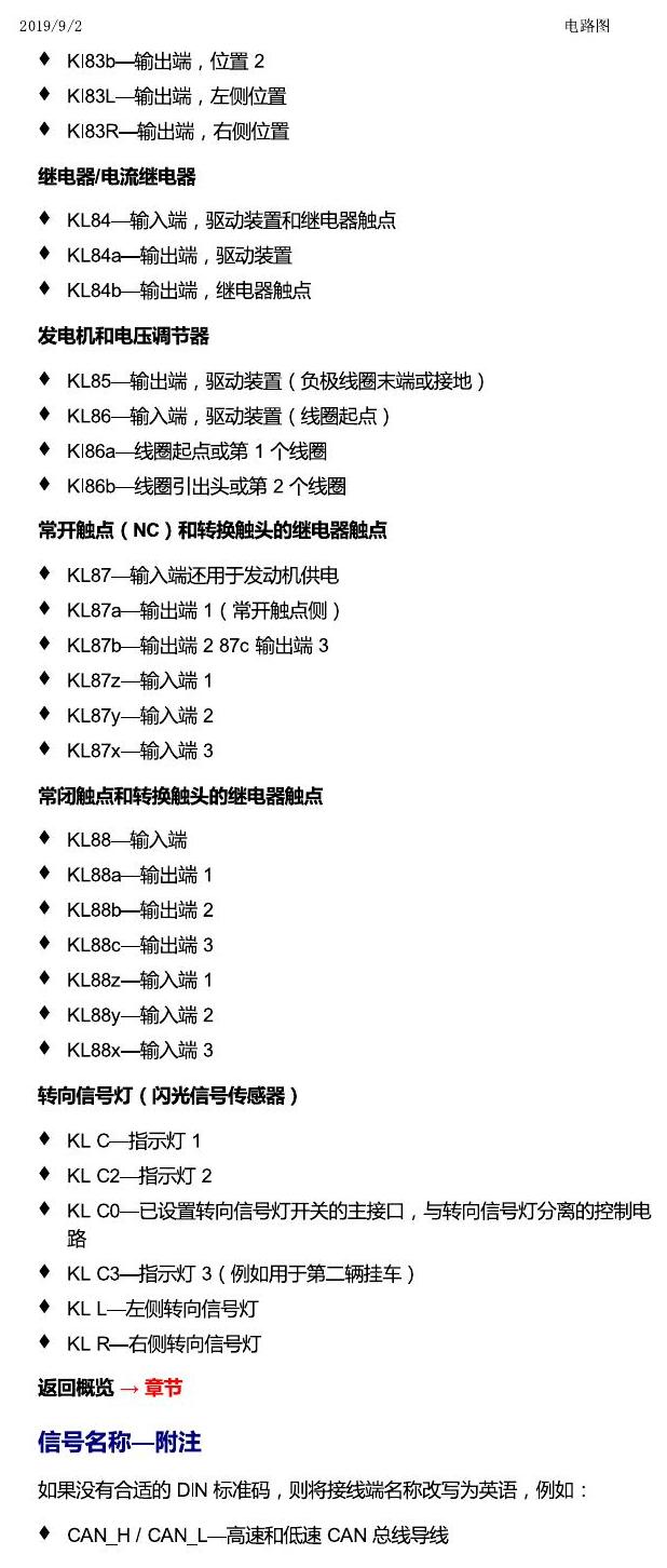 一汽大众19款高尔夫嘉旅 安装位置 一般信息 电路图