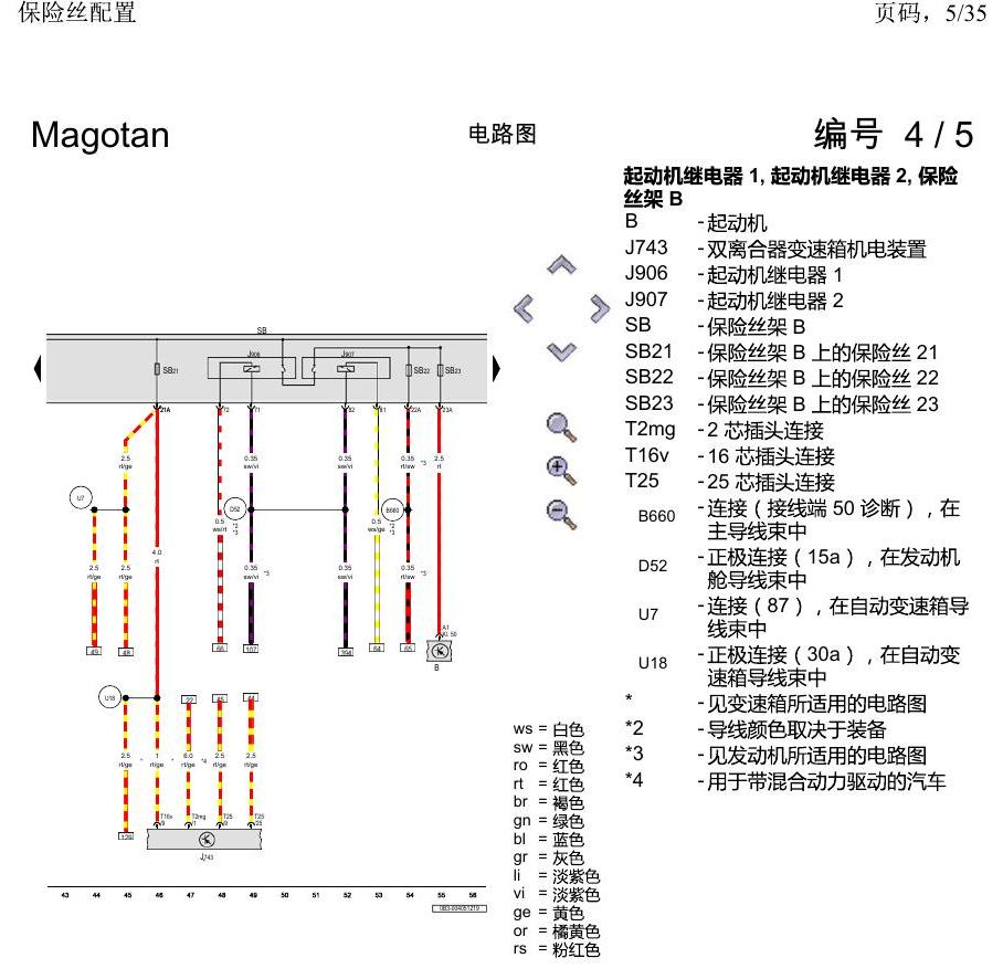一汽大众2020 迈腾B8 电路图 保险丝配置 电路图
