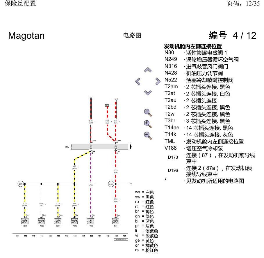 一汽大众2020 迈腾B8 电路图 保险丝配置 电路图