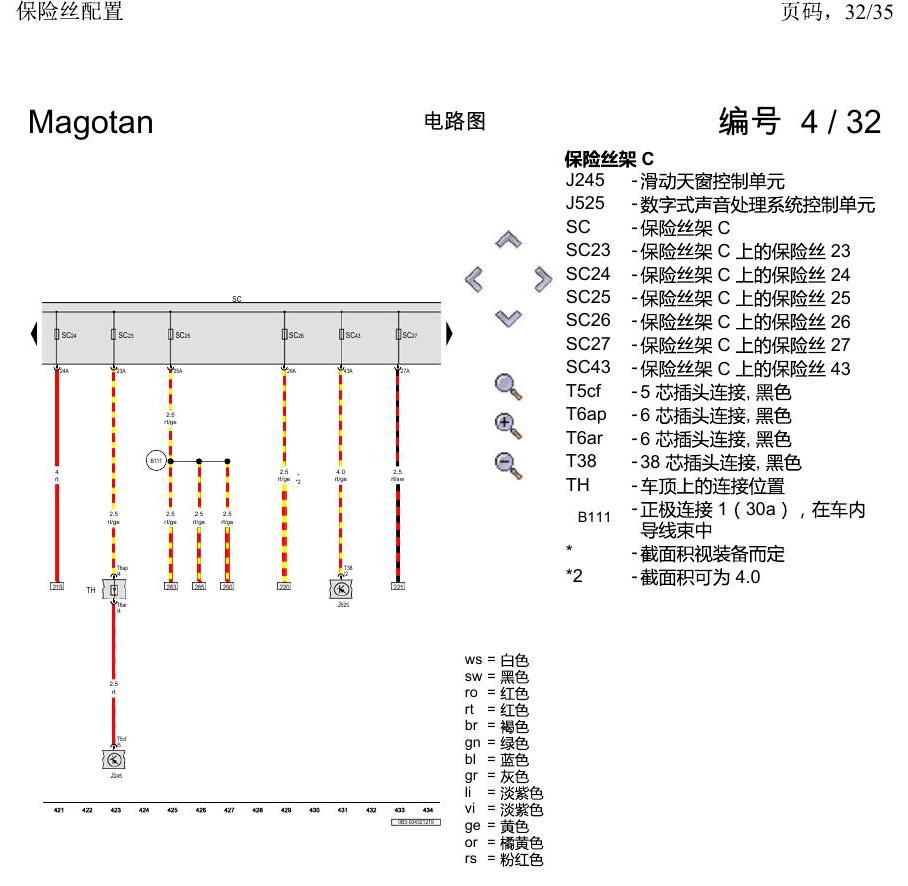 一汽大众2020 迈腾B8 电路图 保险丝配置 电路图