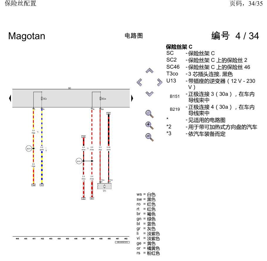 一汽大众2020 迈腾B8 电路图 保险丝配置 电路图