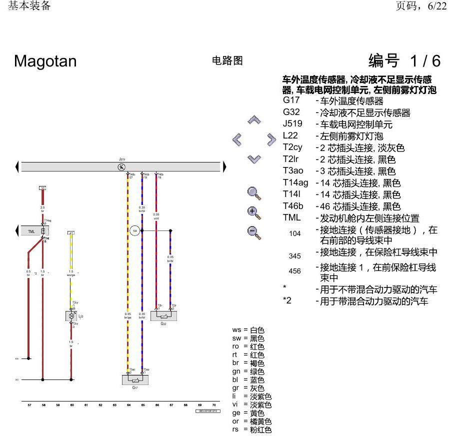 一汽大众2020 迈腾B8 电路图 基本装备 电路图