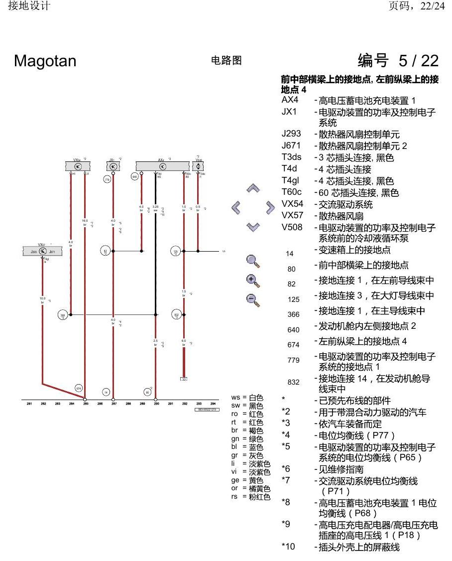 一汽大众2020 迈腾B8 电路图 接地设计 电路图