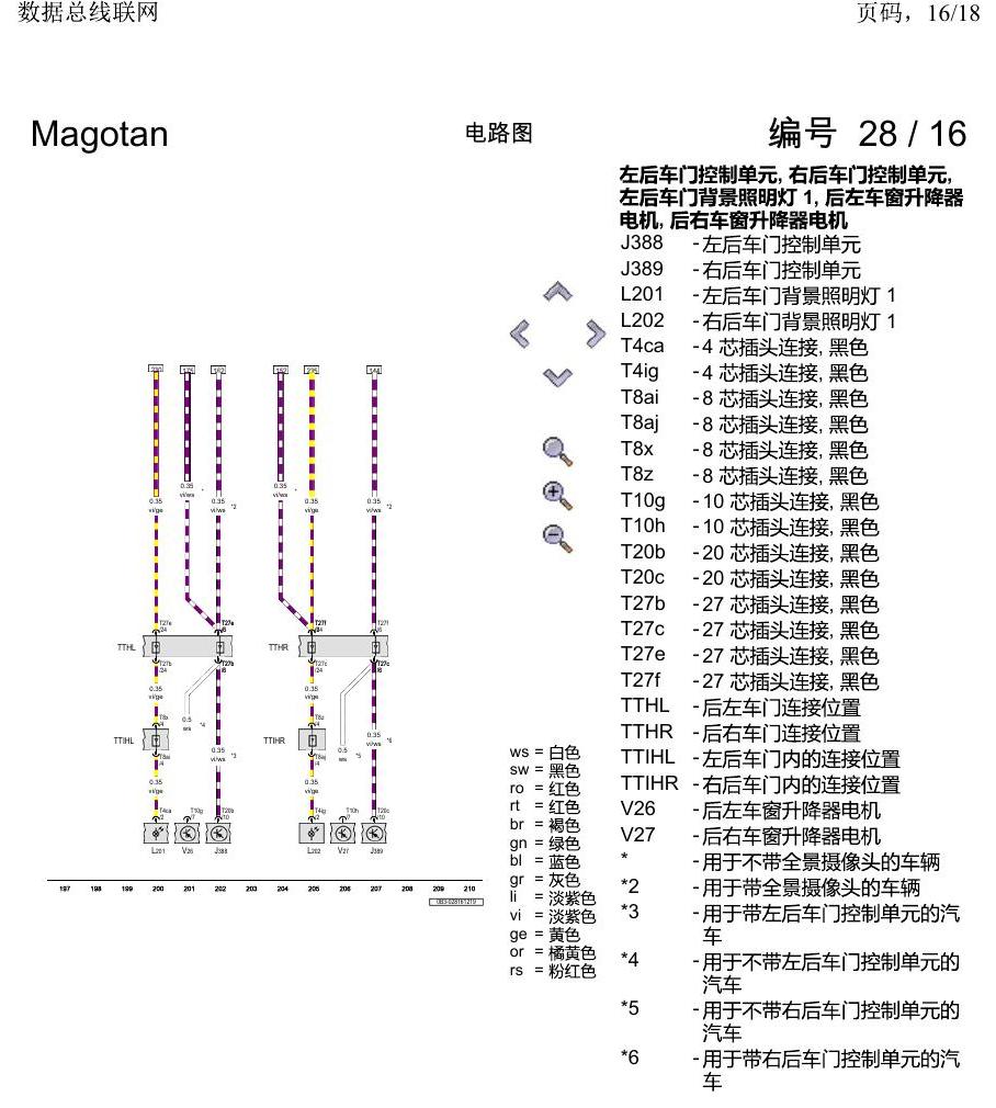 一汽大众2020 迈腾B8 电路图 数据总线联网 电路图
