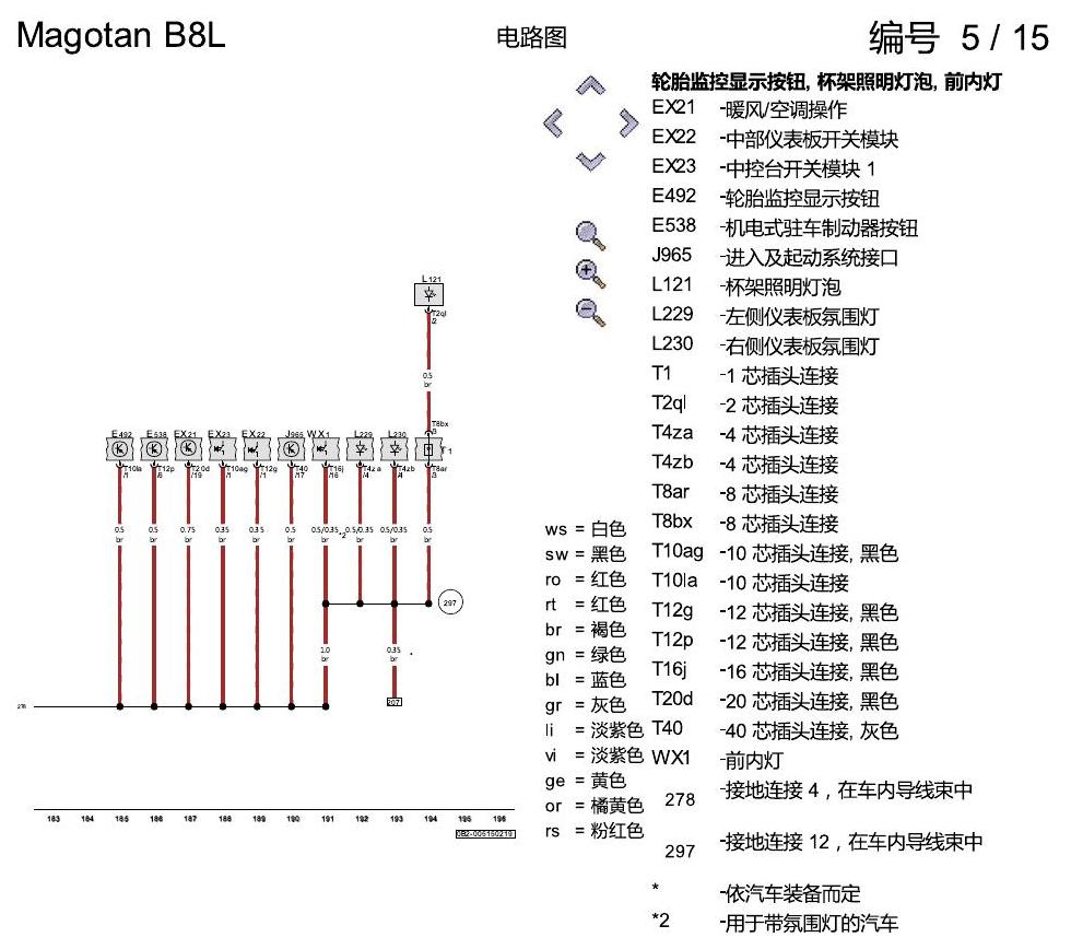 一汽大众3321 迈腾 B8 接地设计 电路图