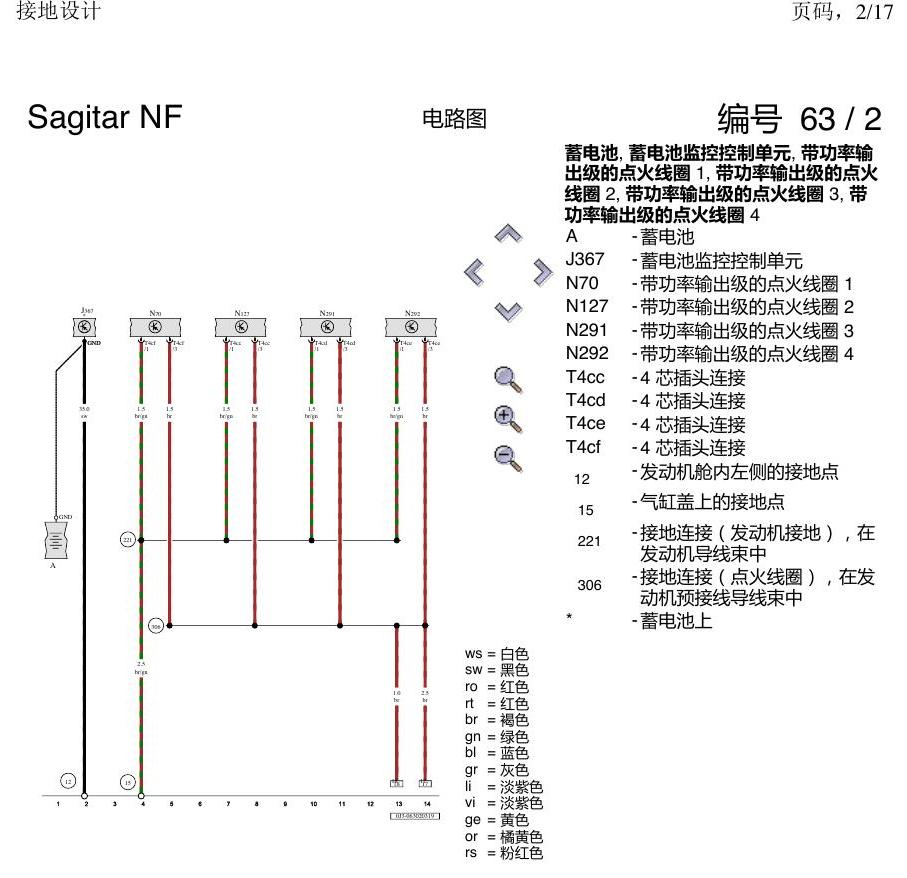 一汽大众3321 速腾 MQB 接地设计 电路图