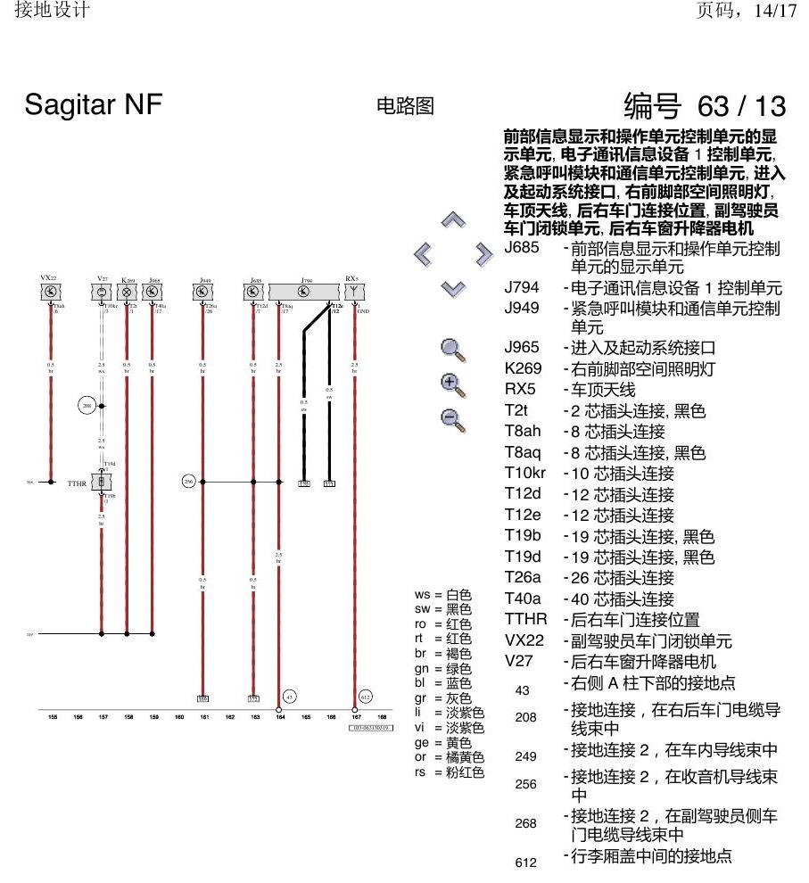 一汽大众3321 速腾 MQB 接地设计 电路图