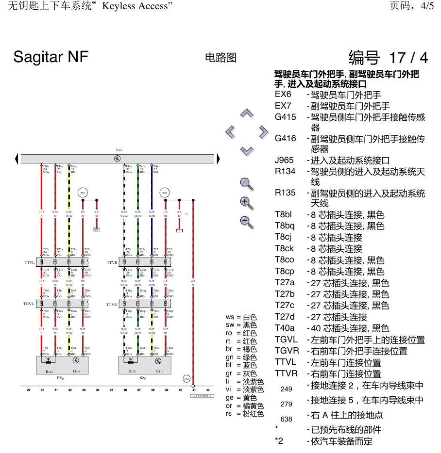 一汽大众3321 速腾 MQB 无钥匙进入 电路图