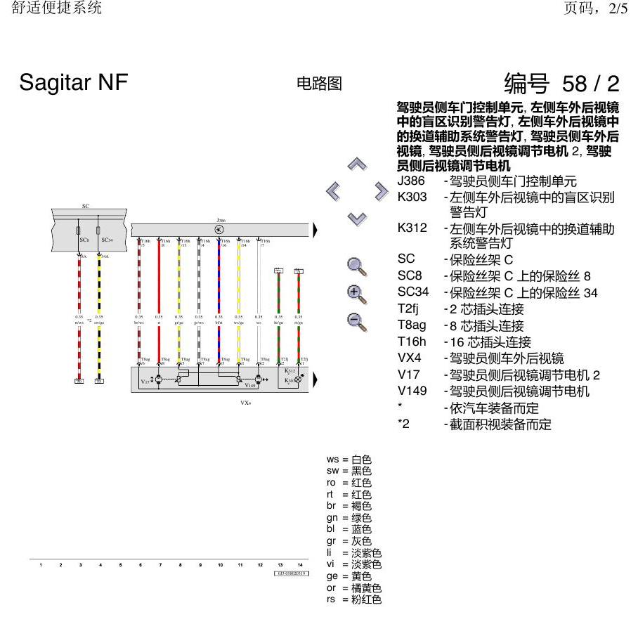 一汽大众3321 速腾 MQB 舒适便捷 电路图