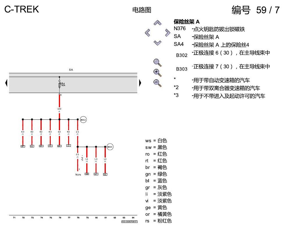 一汽大众宝来1.5 pq25 保险丝配置 , CSRA,CSTA,DCFA 电路图