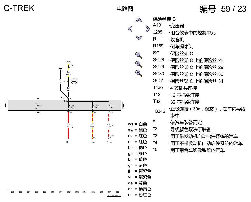 一汽大众宝来1.5 pq25 保险丝配置 , CSRA,CSTA,DCFA 电路图