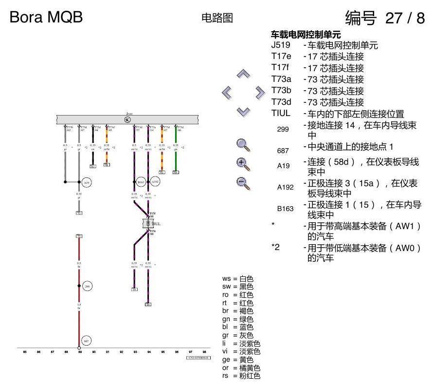一汽大众宝来MQB 1.5 ABS 电路图