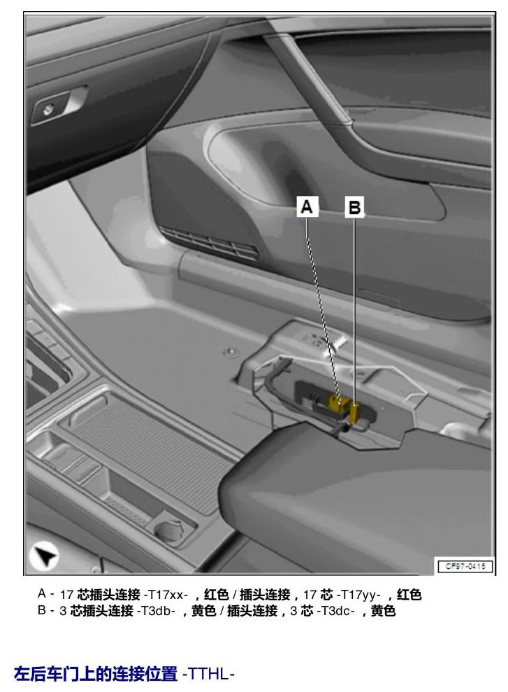 一汽大众宝来MQB 1.5 插头 电路图