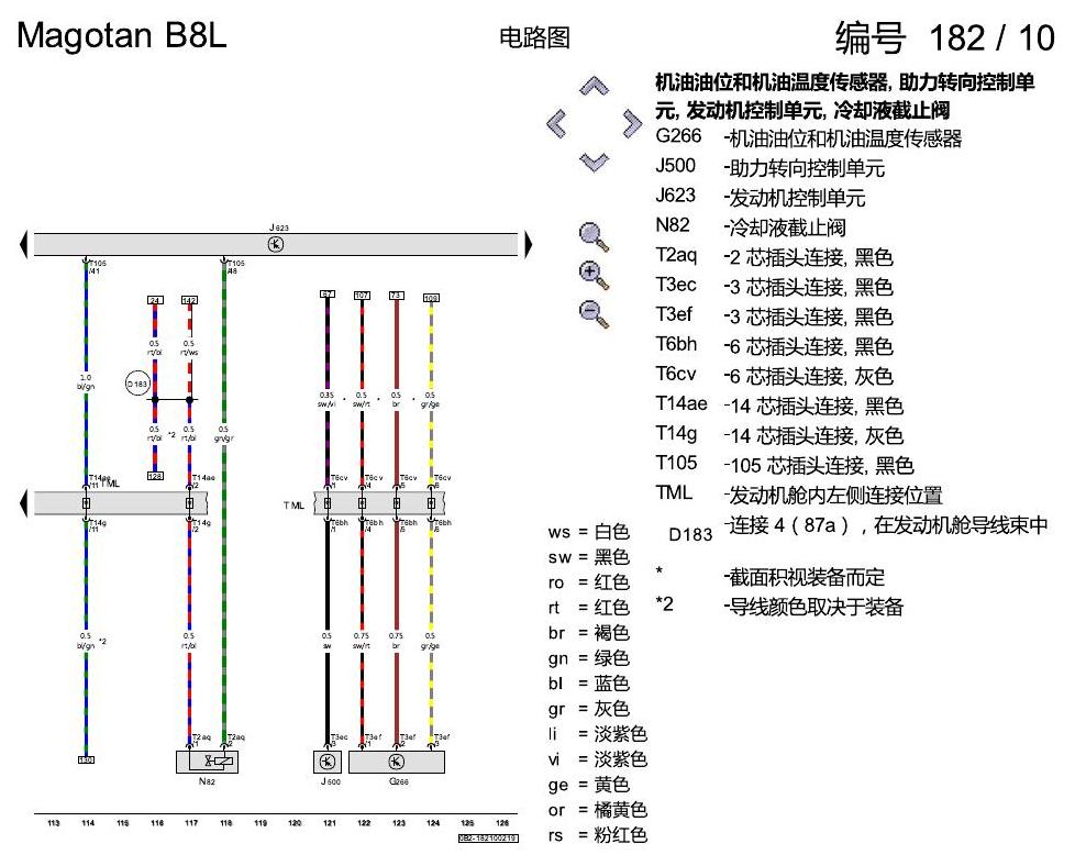 一汽大众迈腾 B8 2.0 升汽油发动机 , DBFC 电路图