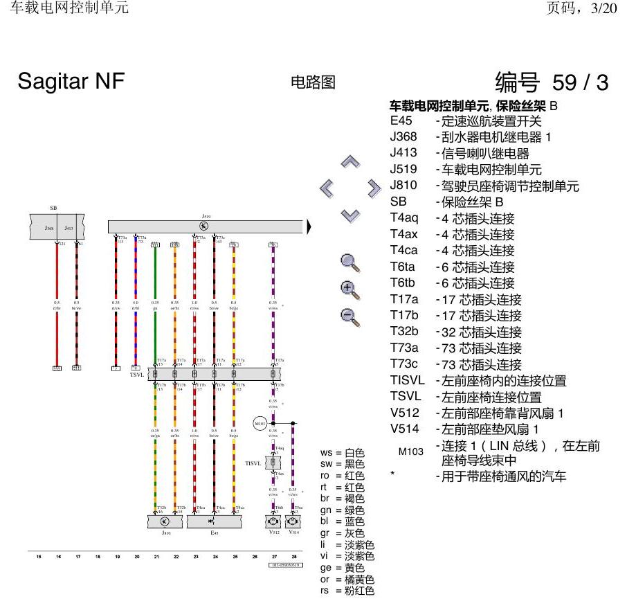 一汽大众速腾 MQB 车载电网控制单元 电路图