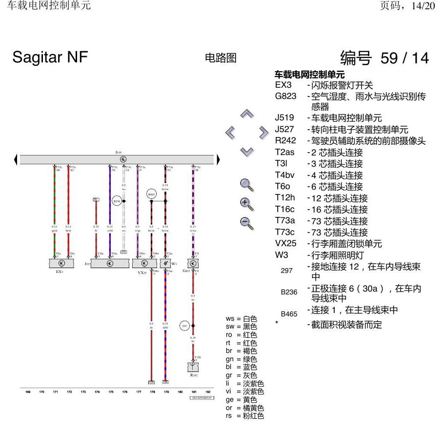 一汽大众速腾 MQB 车载电网控制单元 电路图