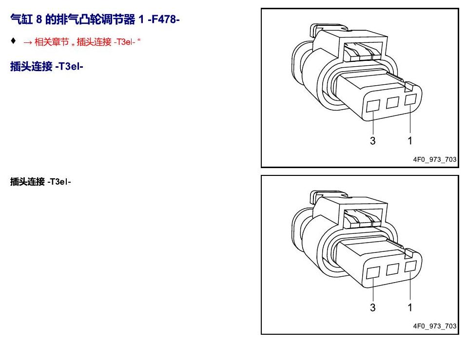 进口大众途锐 以 F 开头的零件 电路图
