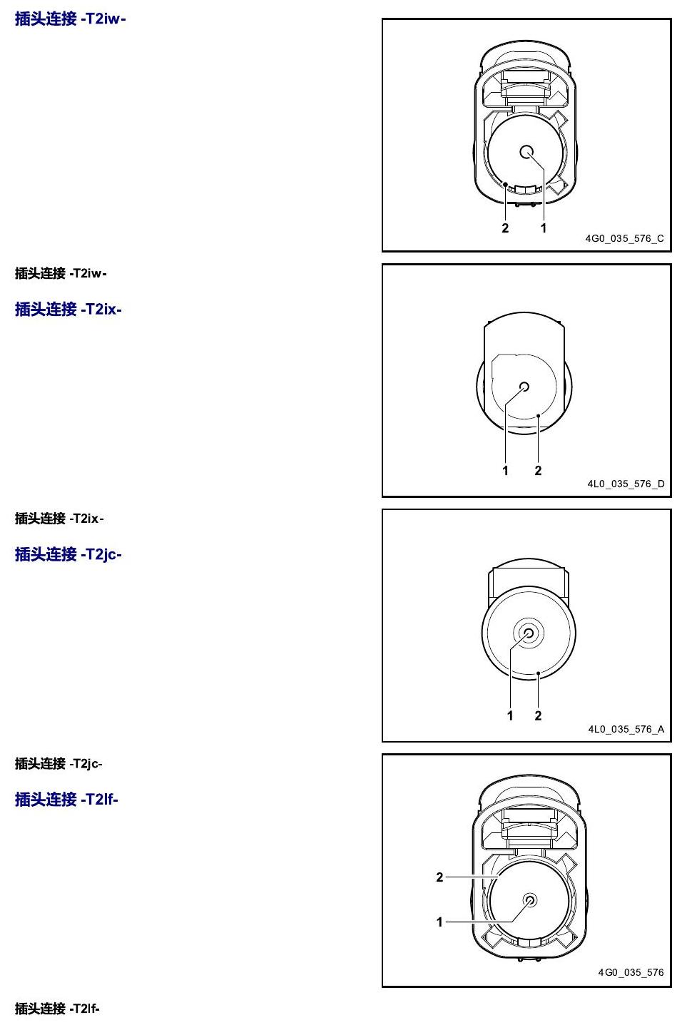 进口大众途锐 以 J 开头的零件 电路图