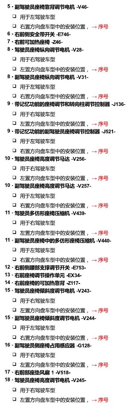 进口大众途锐 汽车中部 电路图