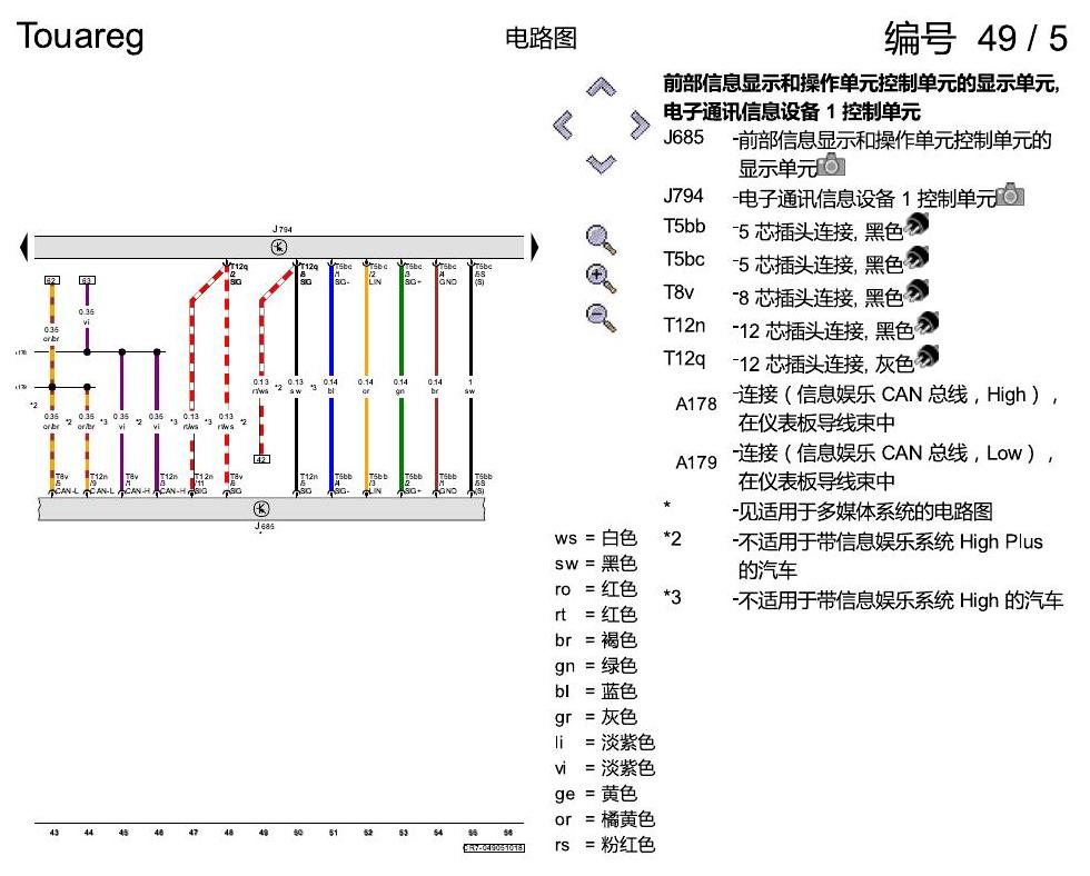 进口大众途锐 移动电话系统 , (9IJ),(9IN),(9ZC),(9ZK),(9ZX) 电路图