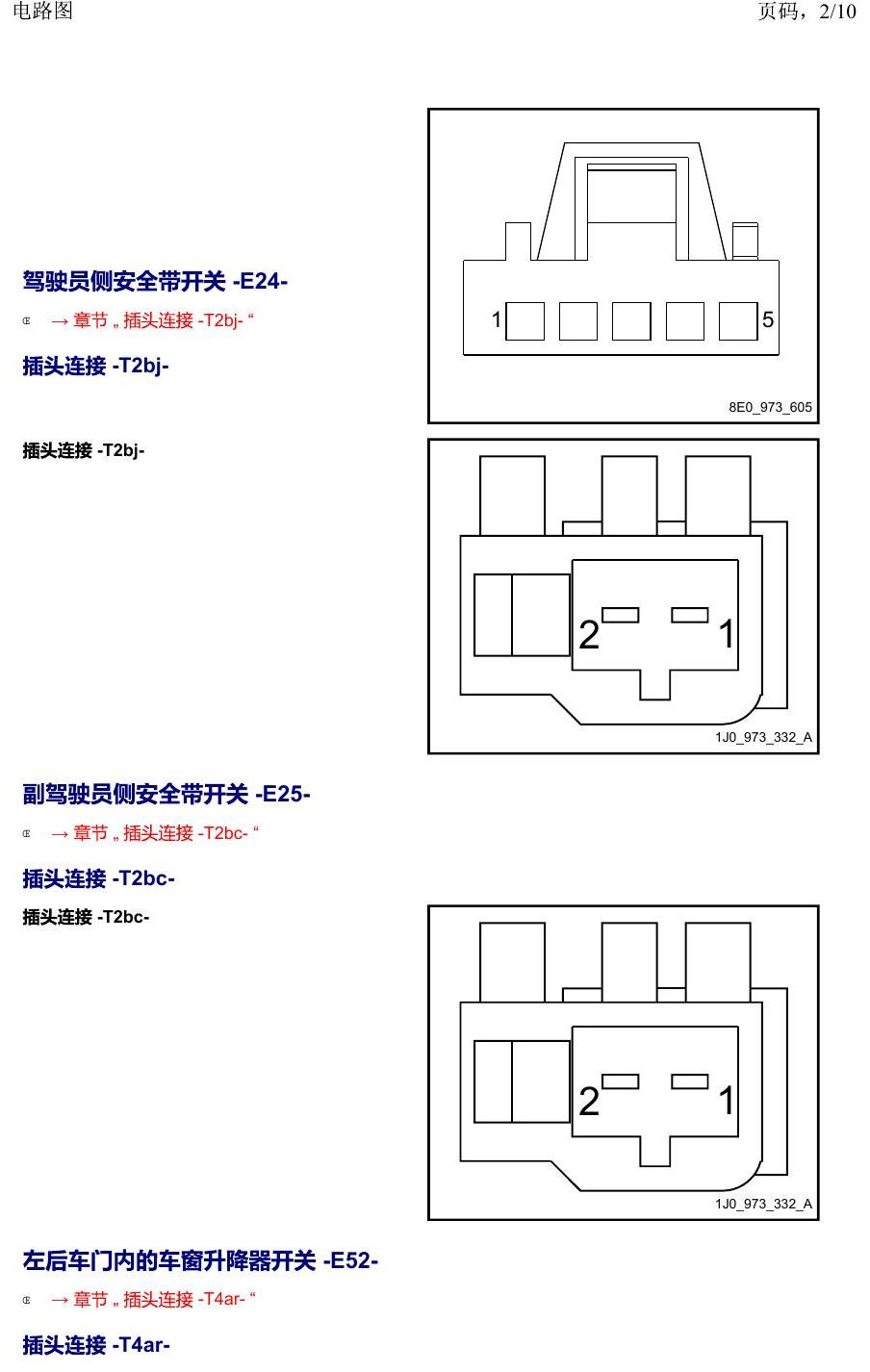 上海大众2020 POLO 安装位置 以 E 开头的零件 电路图