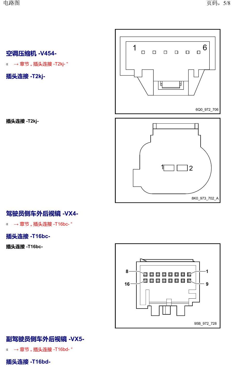 上海大众2020 POLO 安装位置 以 V 开头的零件 电路图
