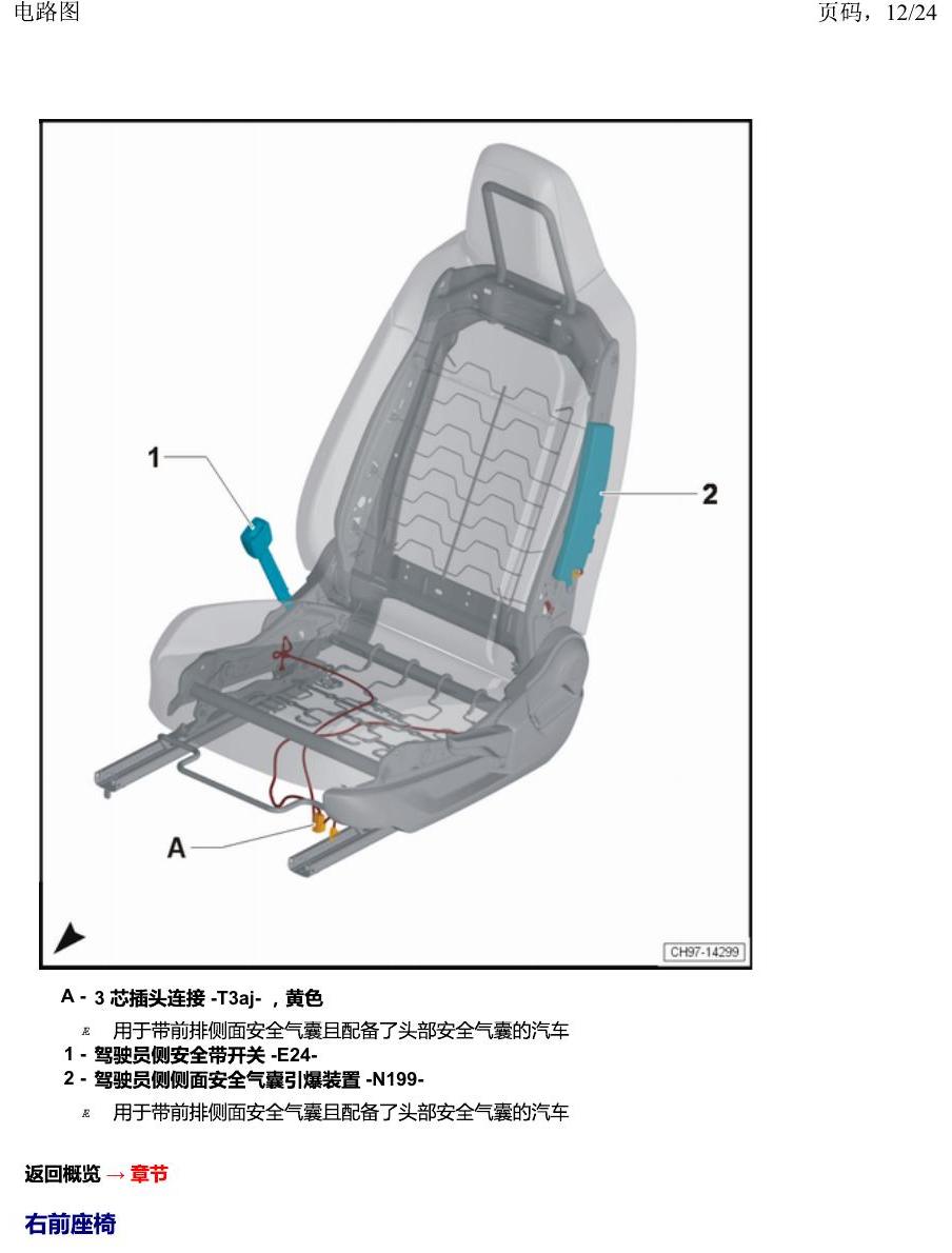 上海大众2020 POLO 安装位置 汽车中部 电路图