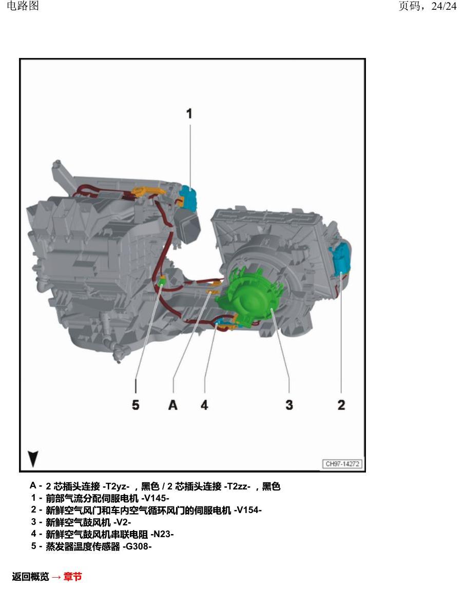 上海大众2020 POLO 安装位置 汽车中部 电路图