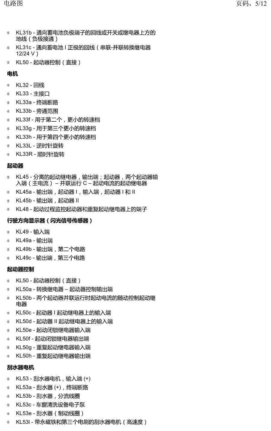 上海大众2020 POLO 安装位置 电路图 – 简要信息 电路图