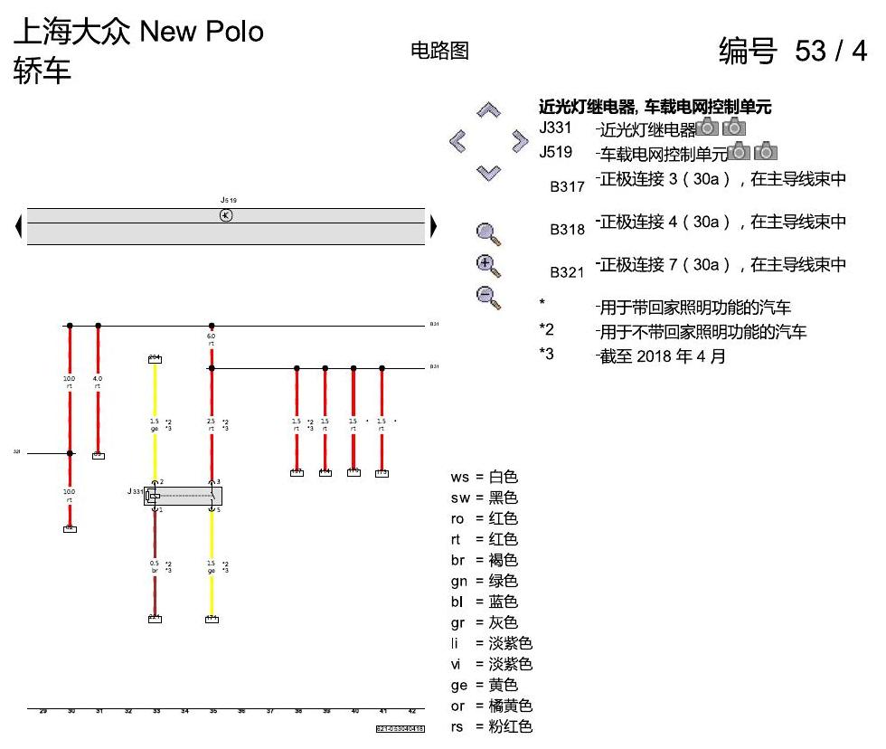 上海大众POLO 1.5 PQ25 基本装备 电路图