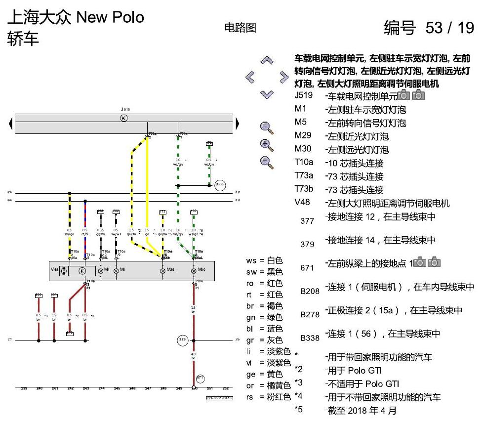 上海大众POLO 1.5 PQ25 基本装备 电路图