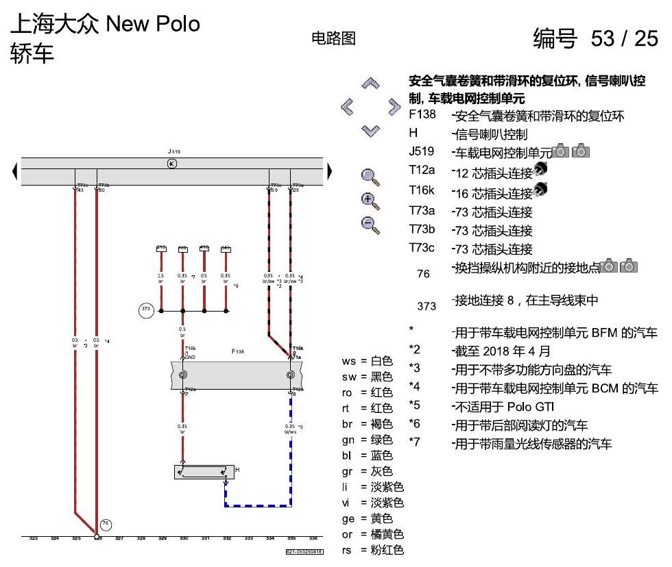 上海大众POLO 1.5 PQ25 基本装备 电路图